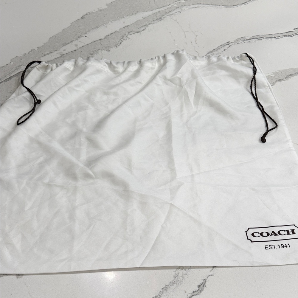 Hot- Coach Signature Chain Central Tote Black Leather - Picture 9 of 10